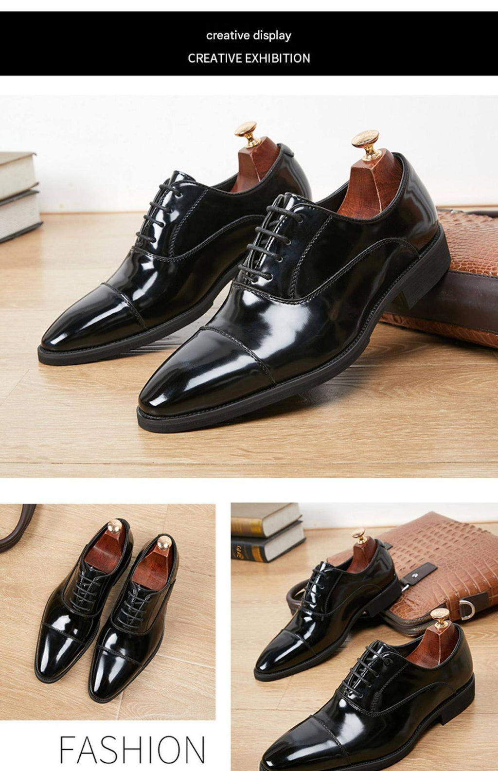 MONSEN Suitory Patent Oxford Shoes product image