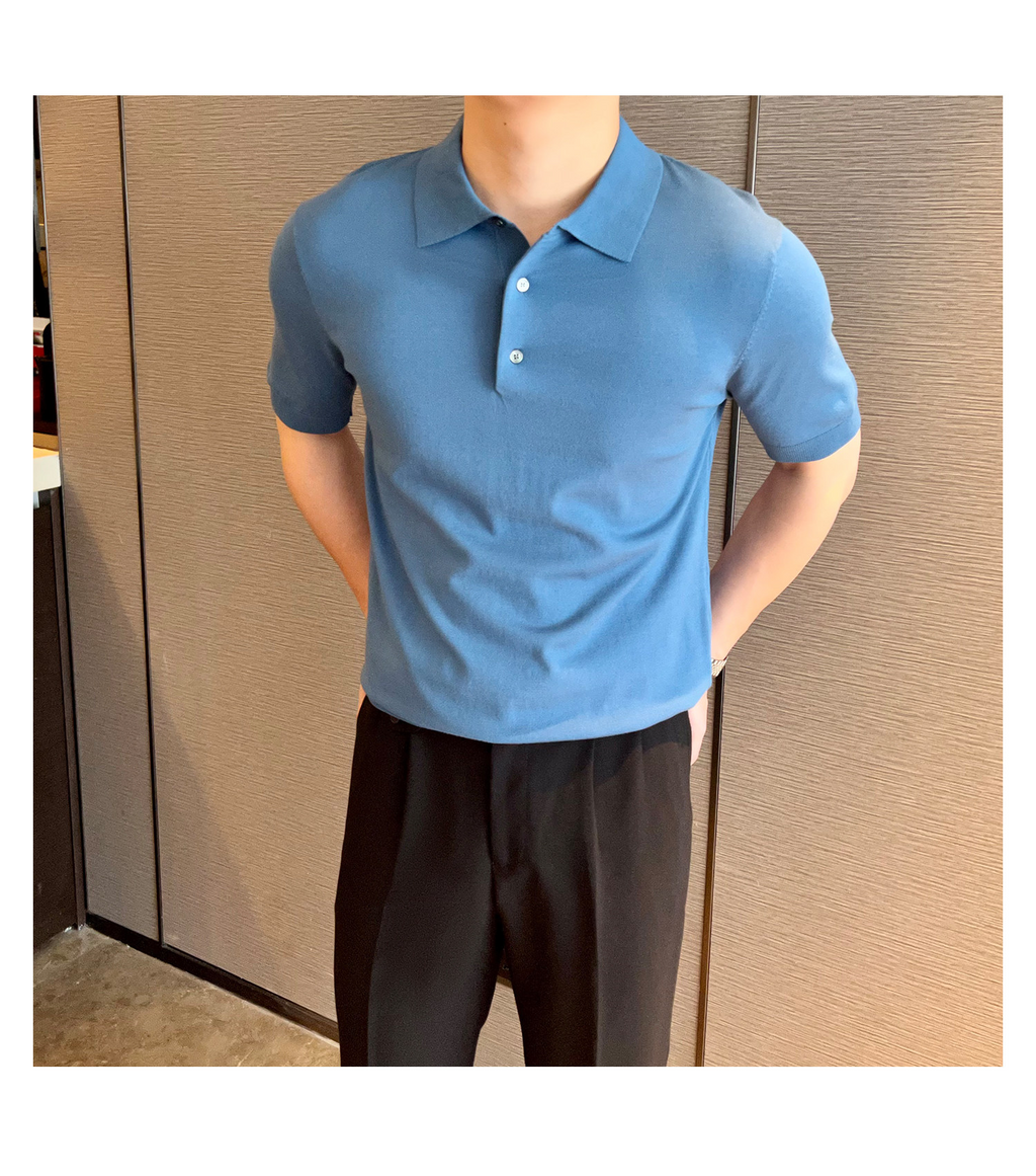 Slim-Fit Solid Knit Polo