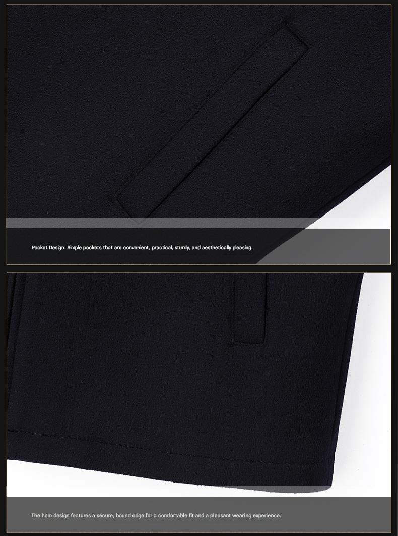 100% Sheep-Wool Lapel Jacket
