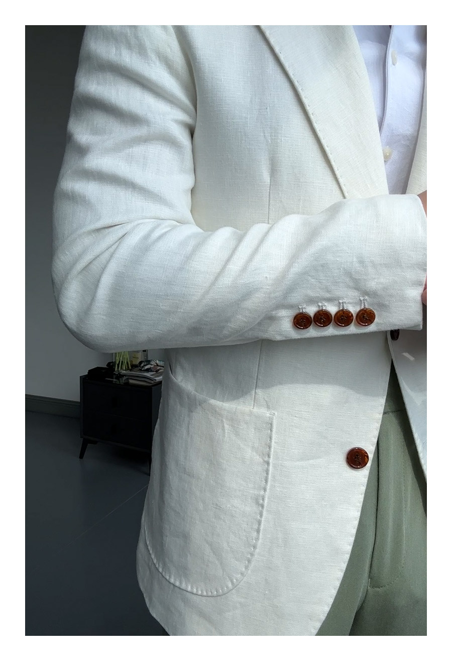 MONSEN Suitory SB, Slim 100% Linen Blazer product image