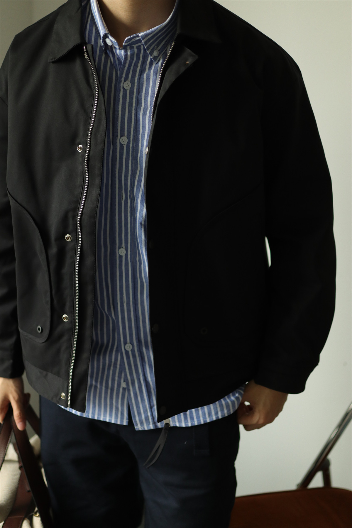 MONSEN Suitory Workwear Pocket Padded Coach Jacket in Cotton product image