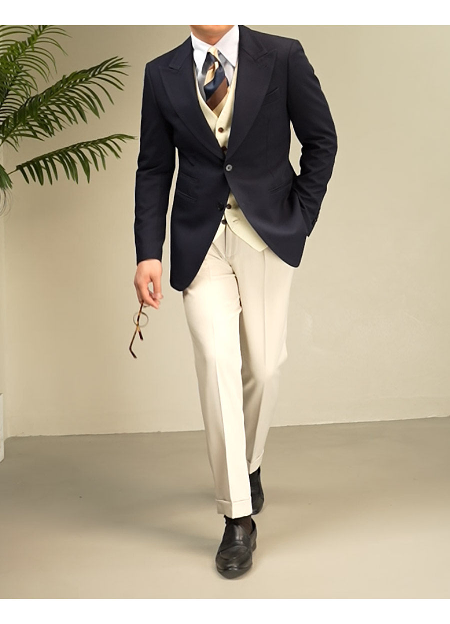 MONSEN Suitory Non-Iron Two-Button Blazer in Performance Blend product image