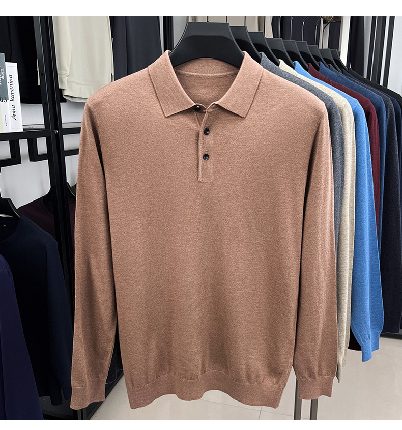 MONSEN Suitory 100% Cashmere Polo Knit product image