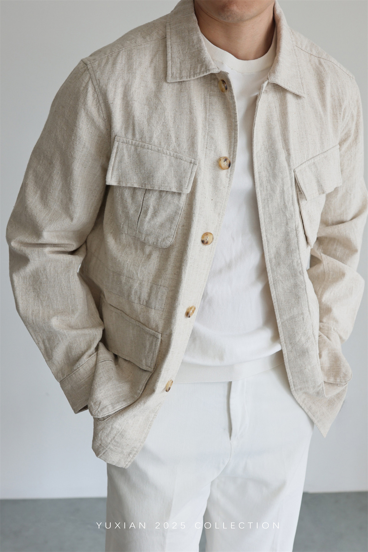 MONSEN Suitory Ramie-Cotton M42 Safari Jacket product image