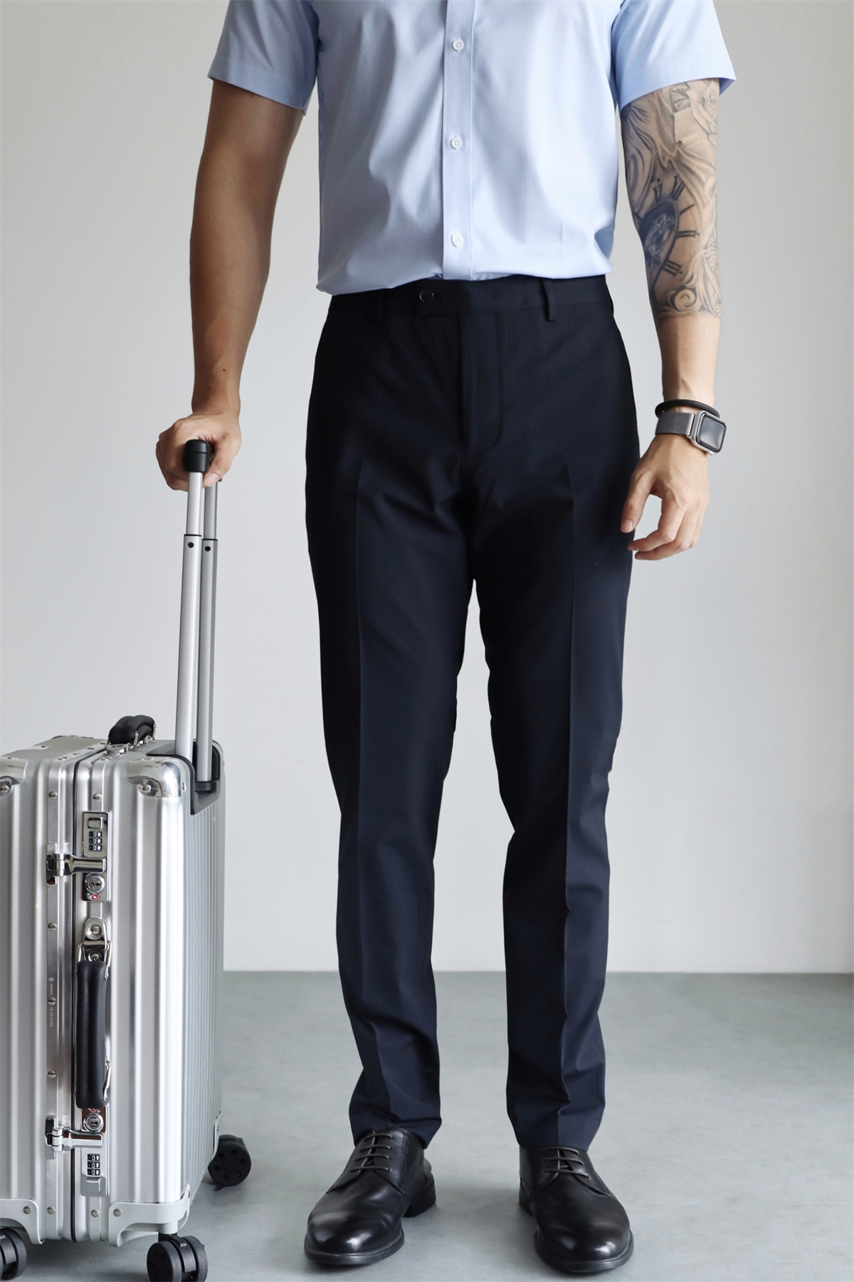 MONSEN Suitory Non-Iron Slim Trousers in Performance Blend product image