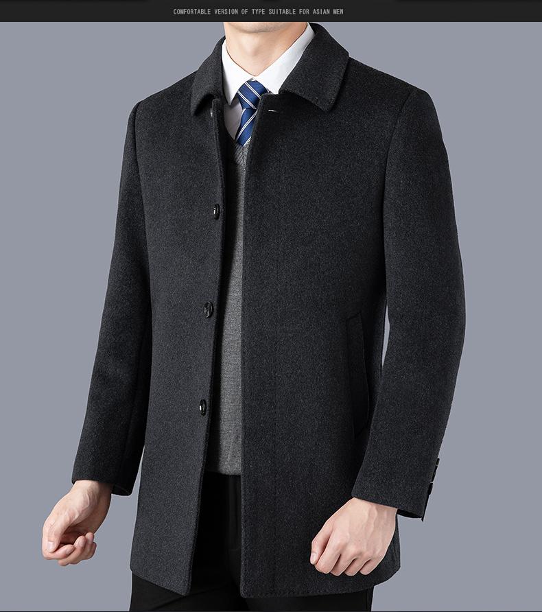 Mid-Length Wool Coat
