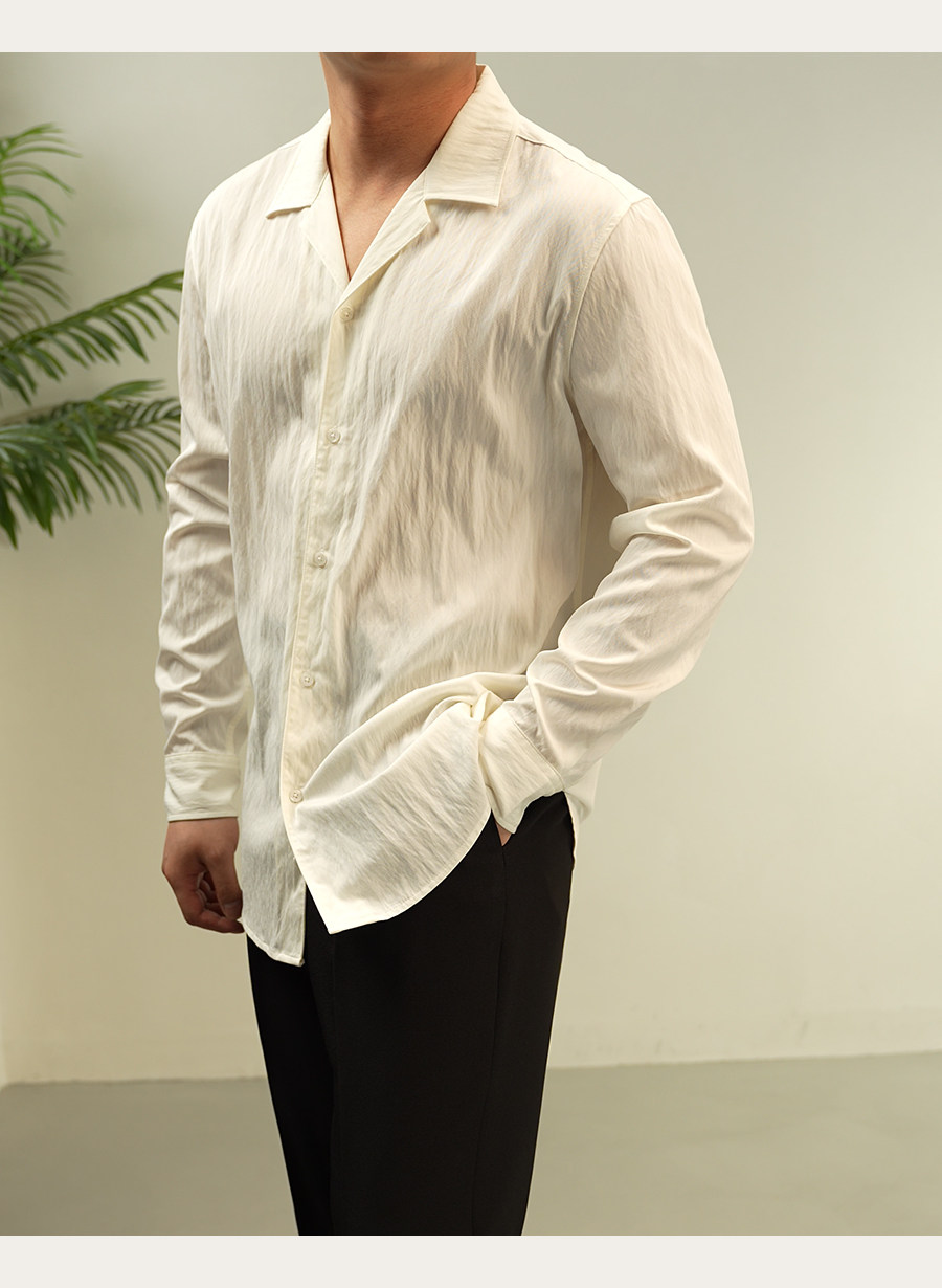 MONSEN Suitory Lightweight Cuban Collar Shirt product image
