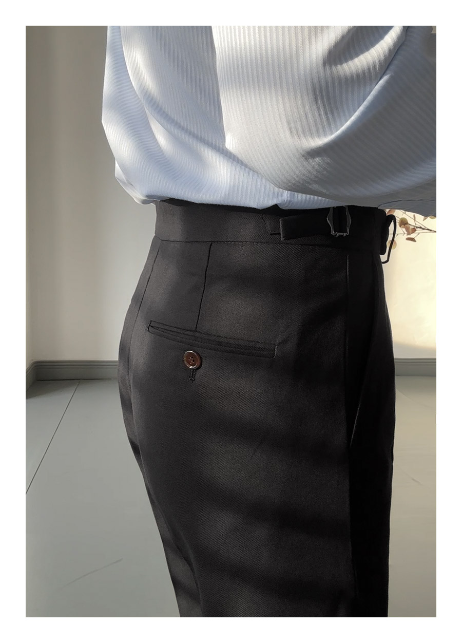 MONSEN Suitory Slim, Easy-Care Black Suit in Wool product image