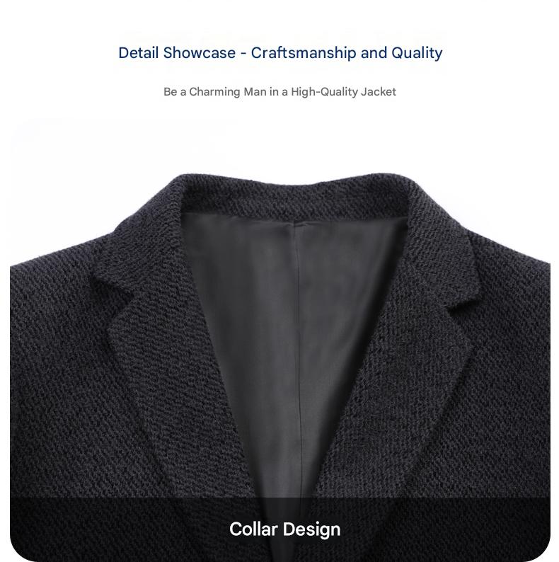 MONSEN Suitory Easy-Care Relaxed Fit Single Blazer in Cotton product image