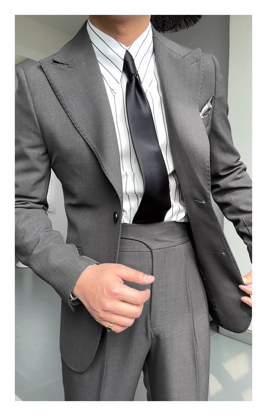 MONSEN Suitory Creative Series Naples-Style Suit in Performance Blend product image