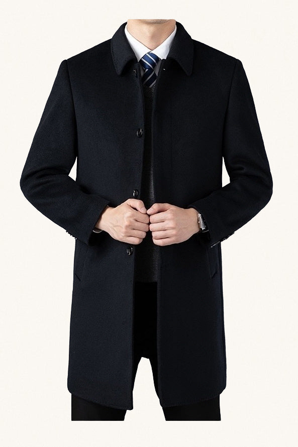 MONSEN Suitory Mid-Length Wool Coat product image