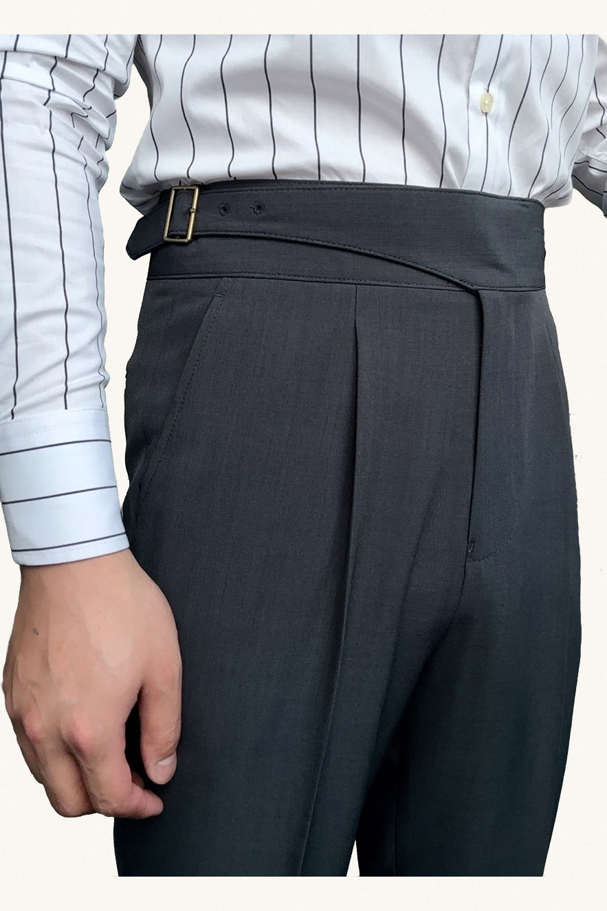 MONSEN Suitory High-Waisted Straight Trousers in Performance Blend product image