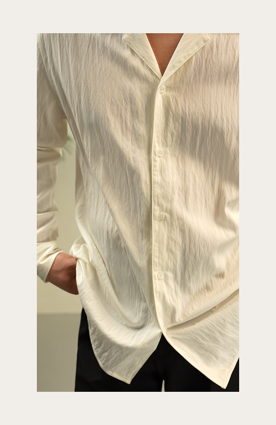 MONSEN Suitory Lightweight Cuban Collar Shirt product image