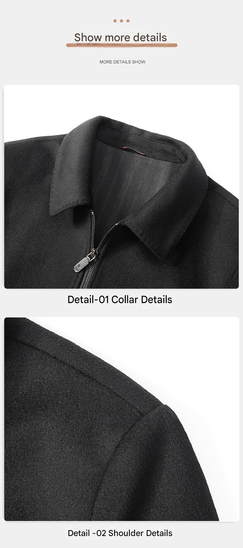 100% Wool Double-Faced Short Coat