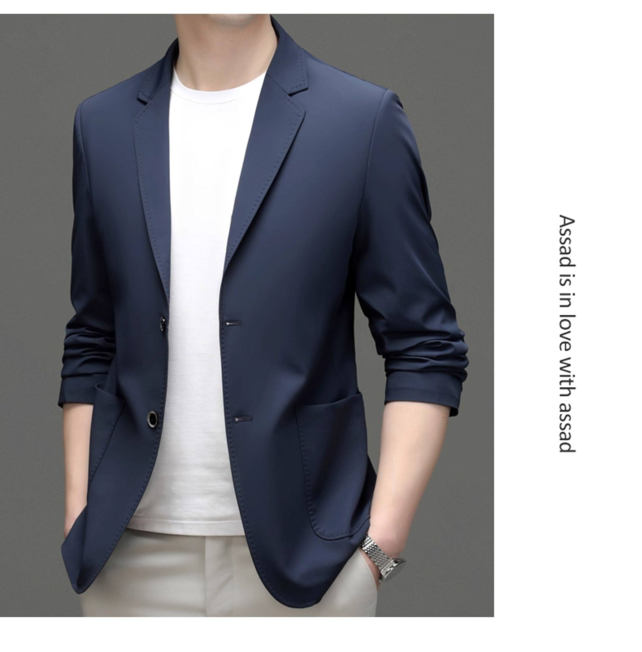 MONSEN Suitory Lightweight Anti-Wrinkle Blazer in Silk Blend product image