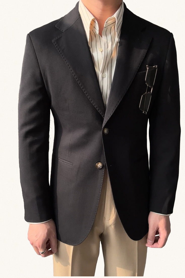 MONSEN Suitory Neapolitan Slim Single-Breasted Suit Jacket in Performance Blend product image