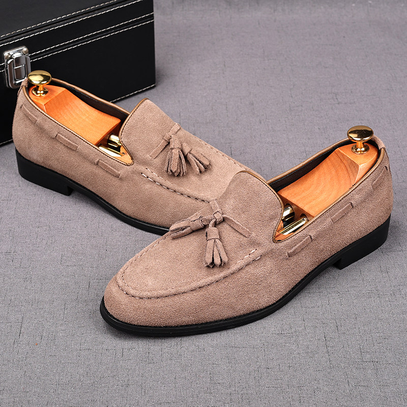 MONSEN Suitory Genuine Suede Tassel Loafers product image