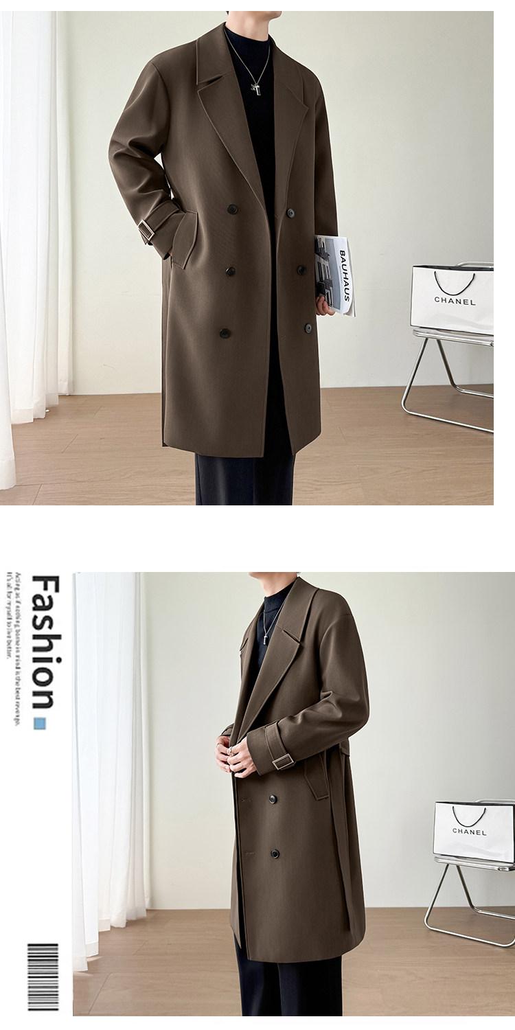 MONSEN Suitory British-Style Over-Knee Trench Coat in Performance Blend product image