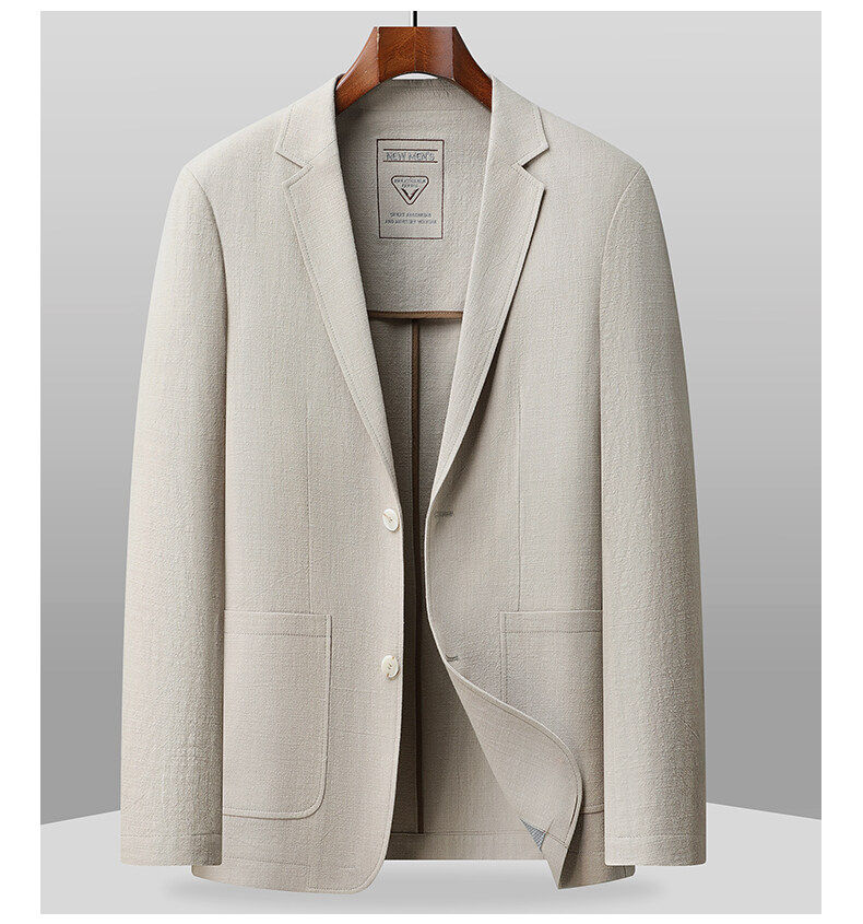 MONSEN Suitory 100% Cotton Single-Breasted Blazer product image
