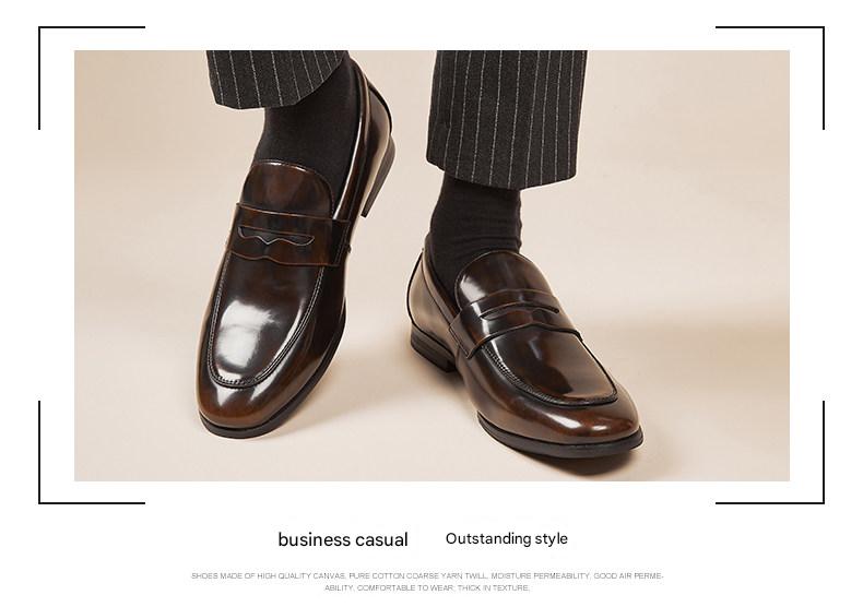 MONSEN Suitory Round Toe Slip-On Loafers in Denim product image