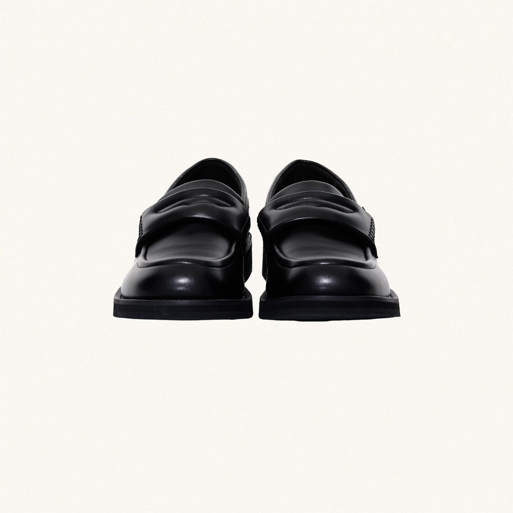MONSEN Suitory Square-Toe Slip-On Loafers in Leather product image