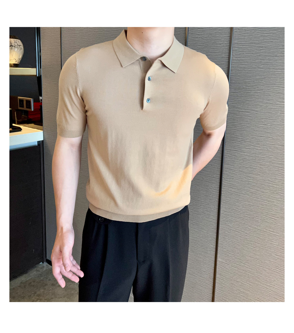 Slim-Fit Solid Knit Polo