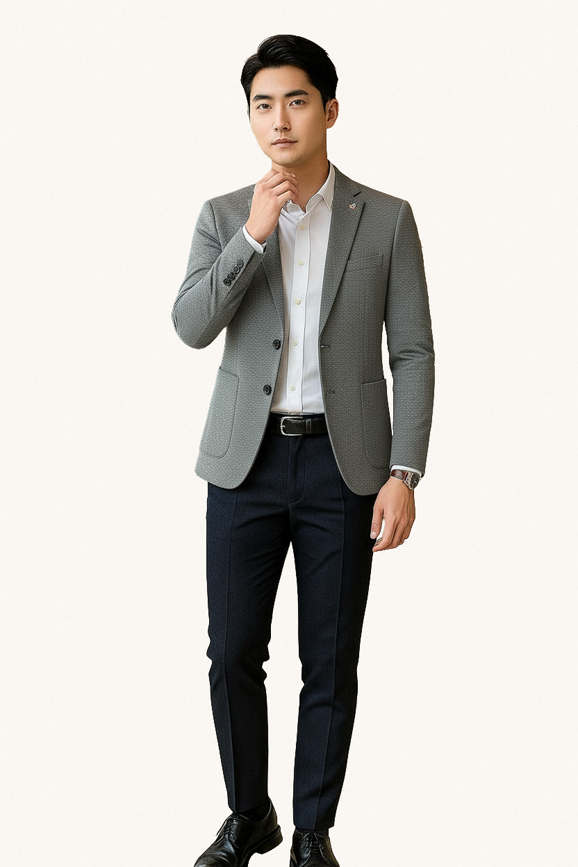 MONSEN Suitory Non-Iron Korean Style Blazer in Performance Blend product image