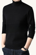 MONSEN Suitory 100% Wool Turtleneck Sweater front view