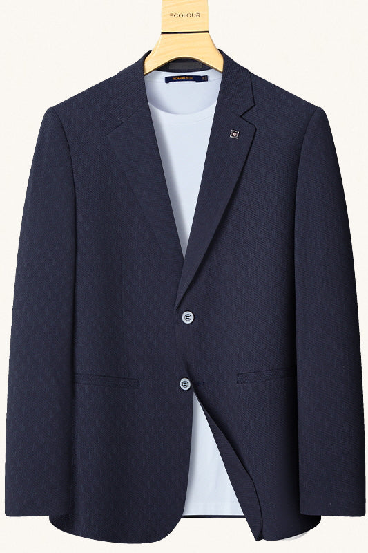 MONSEN Suitory Wrinkle-Resistant Slim Suit Jacket in Performance Blend front view