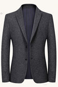 MONSEN Suitory Wool Blend Single Blazer front view