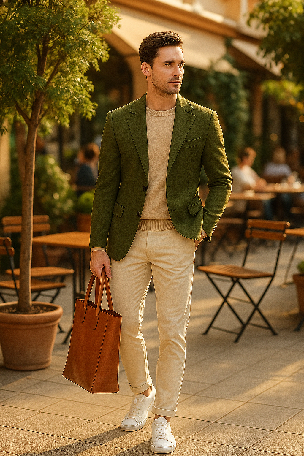 MONSEN Suitory Slim-Fit Suit Jacket in Cotton product image