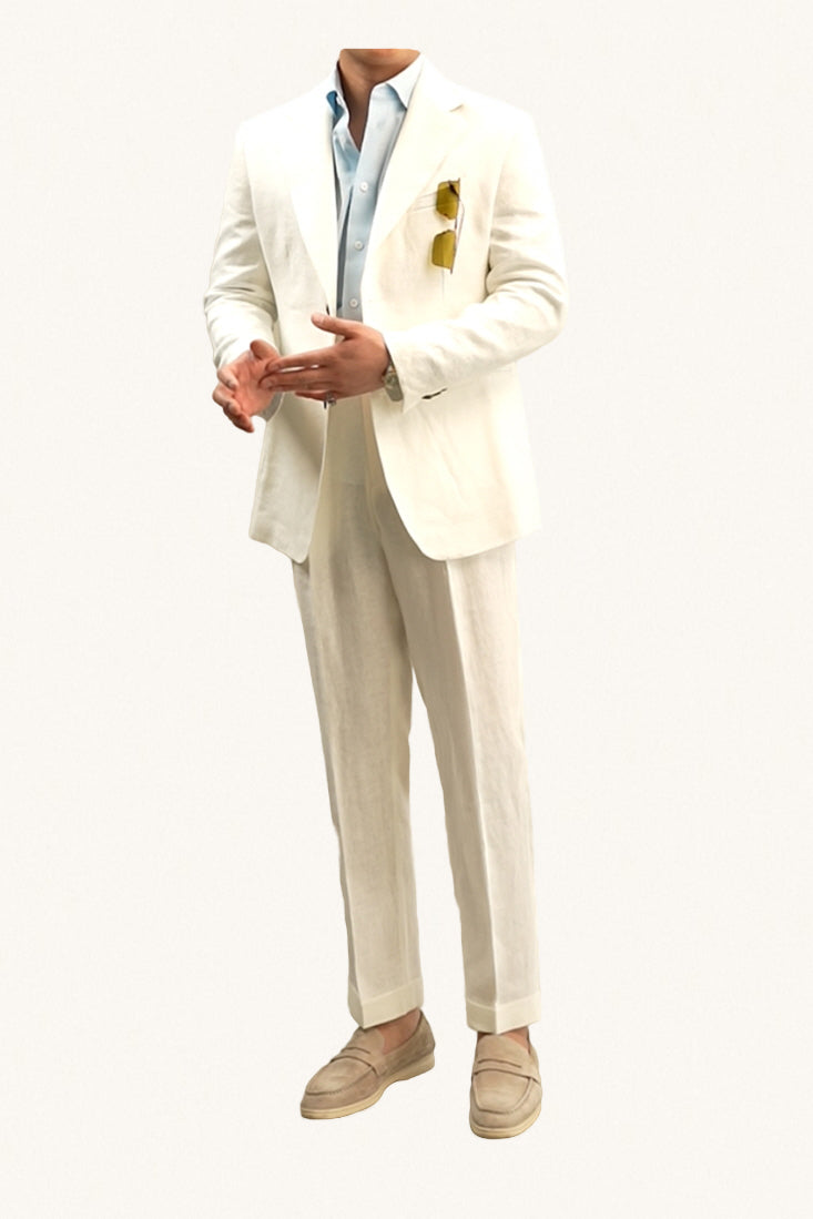 MONSEN Suitory Half-Lined 100% Linen Suit product image