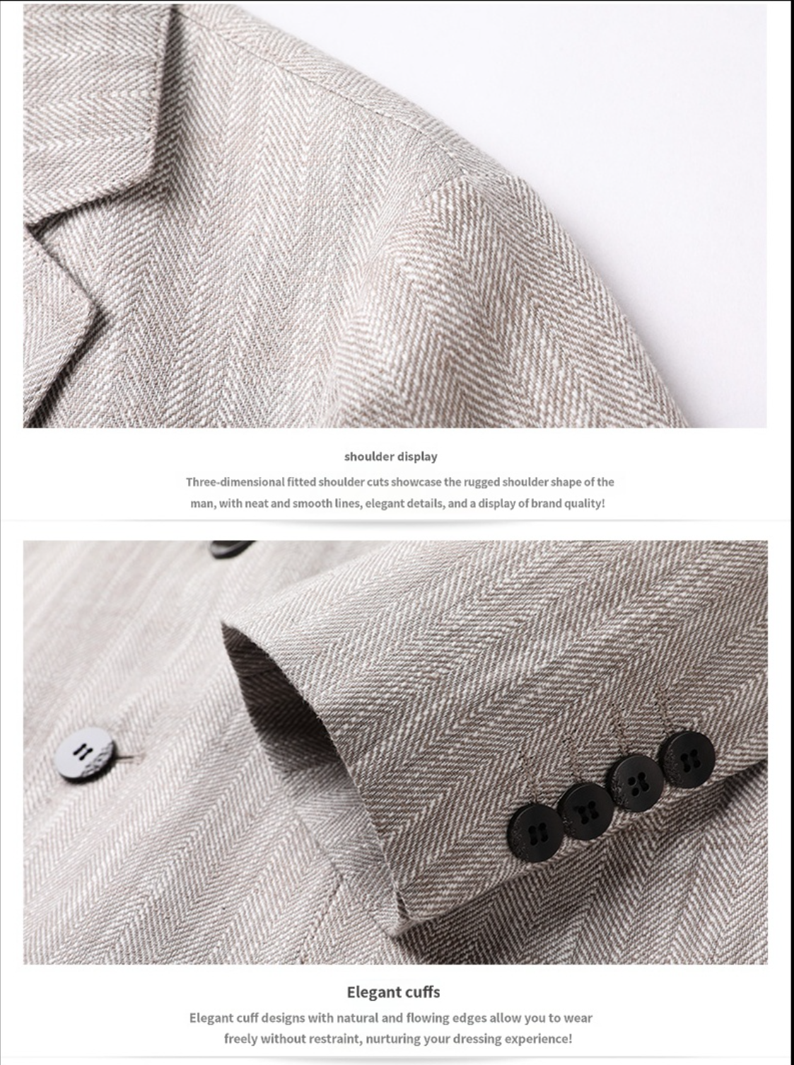 MONSEN Suitory Cotton & Linen Casual Jacket product image