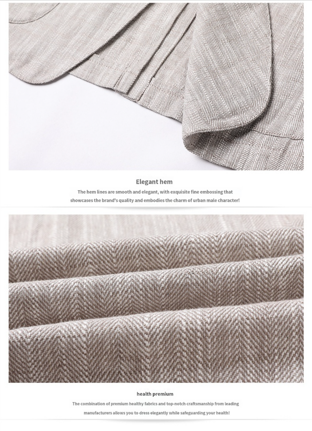 MONSEN Suitory Cotton & Linen Casual Jacket product image