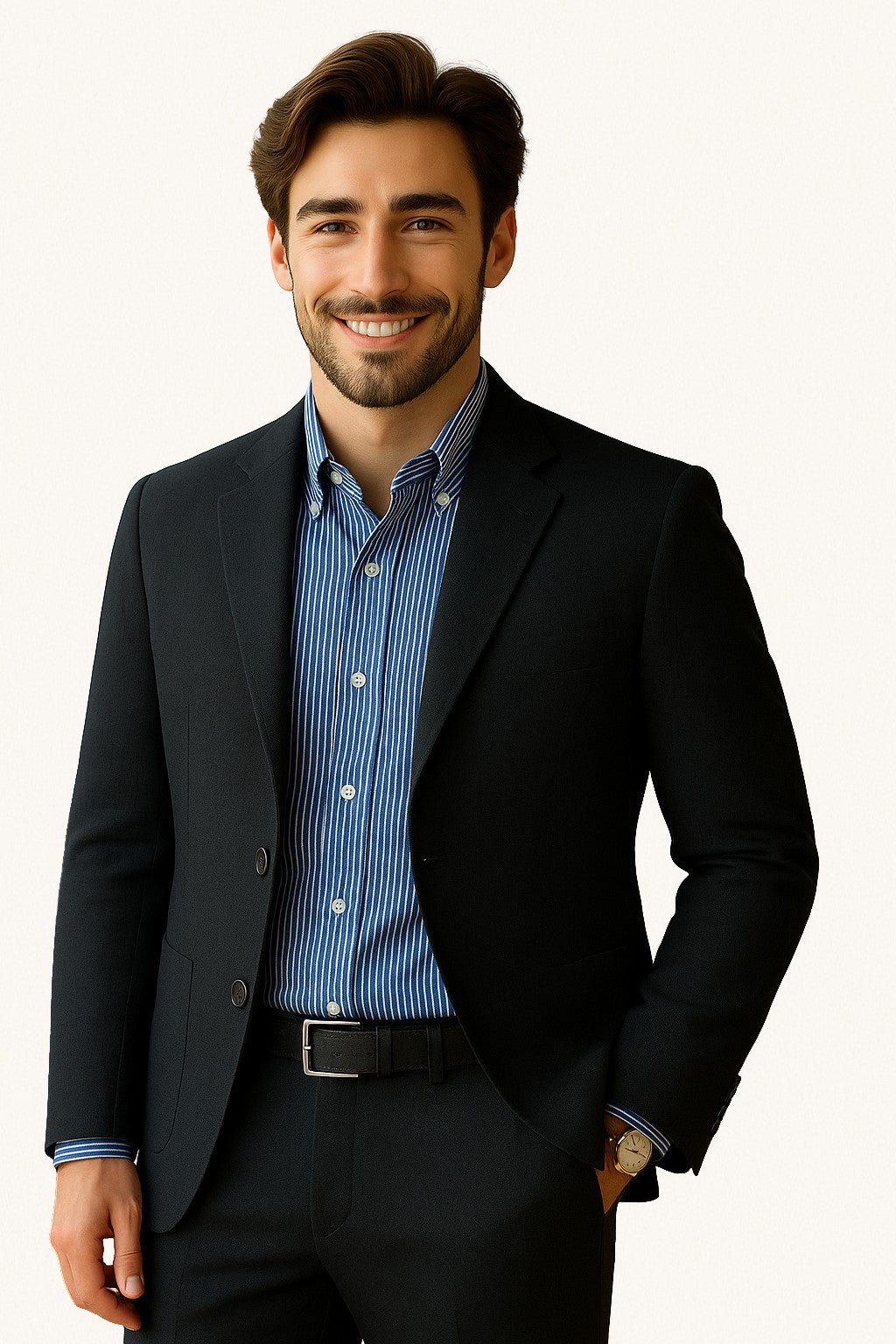MONSEN Suitory 100% Cotton Single-Breasted Blazer product image