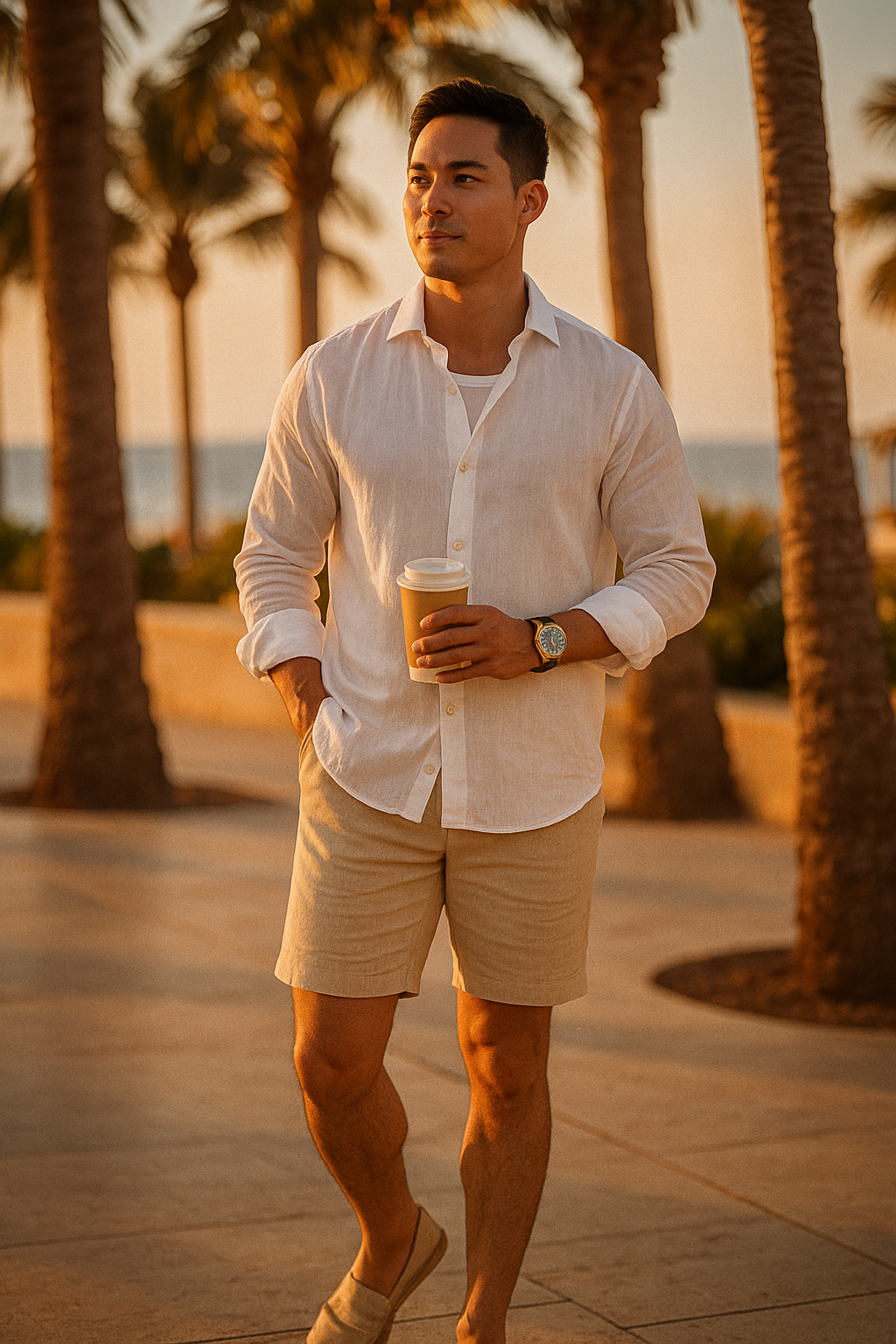 MONSEN Suitory 100% Linen Long-Sleeve Shirt product image