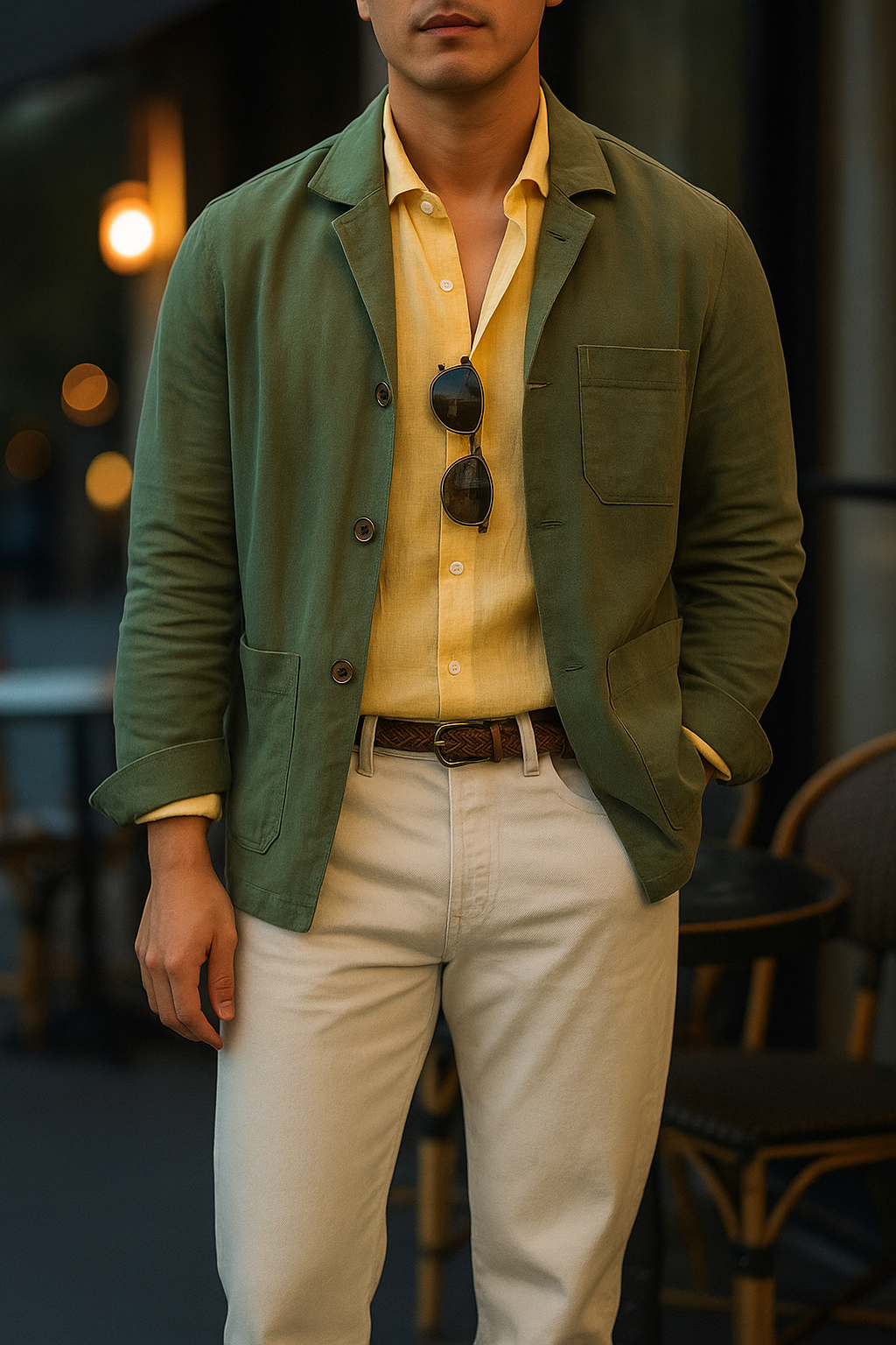 MONSEN Suitory 100% Linen Long-Sleeve Shirt product image