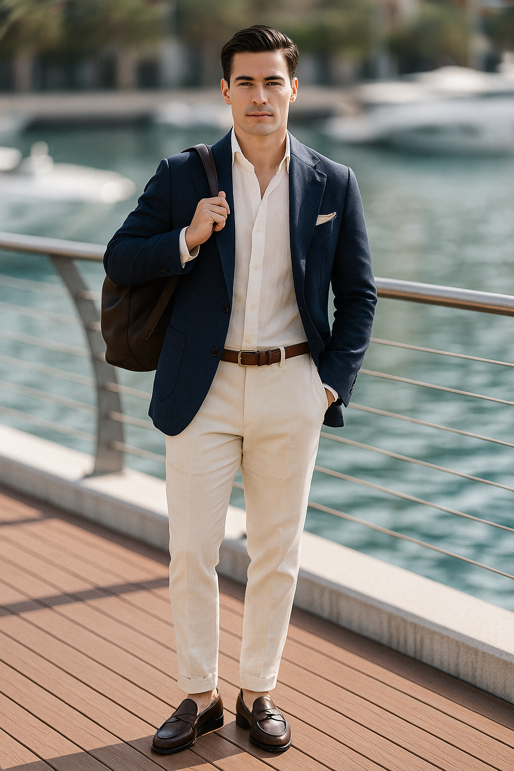MONSEN Suitory 100% Linen One-Piece Collar Shirt product image