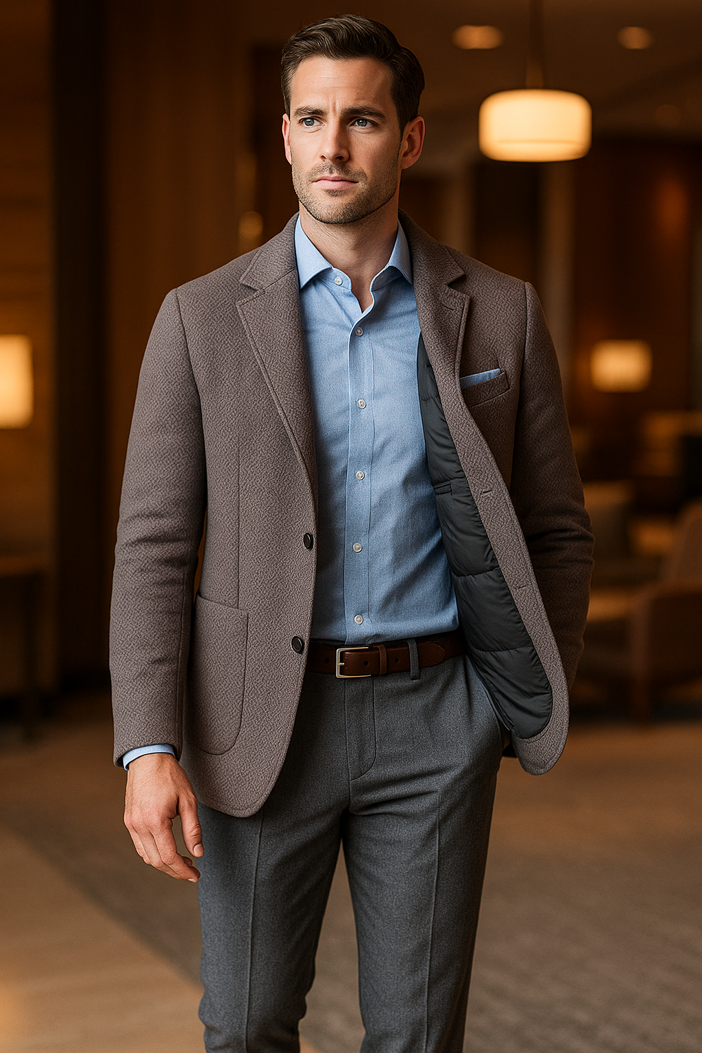 MONSEN Suitory Lightweight Knit Suit Jacket in Performance Blend product image