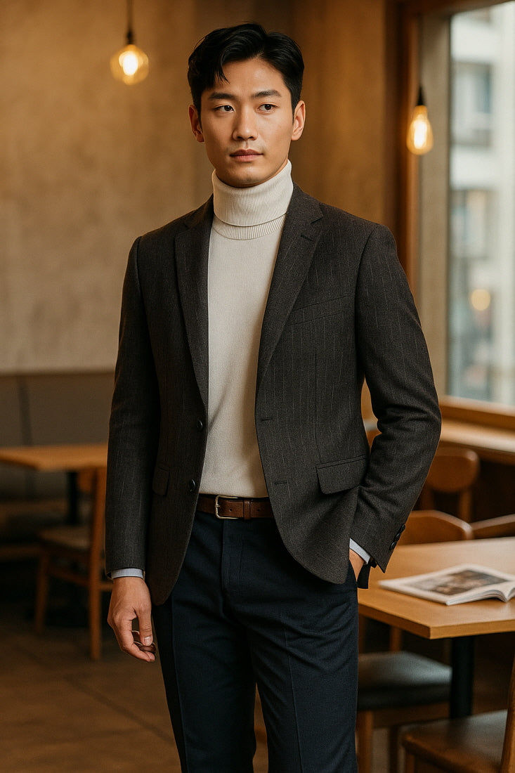 MONSEN Suitory K-Style Wrinkle-Resistant Blazer in Performance Blend product image