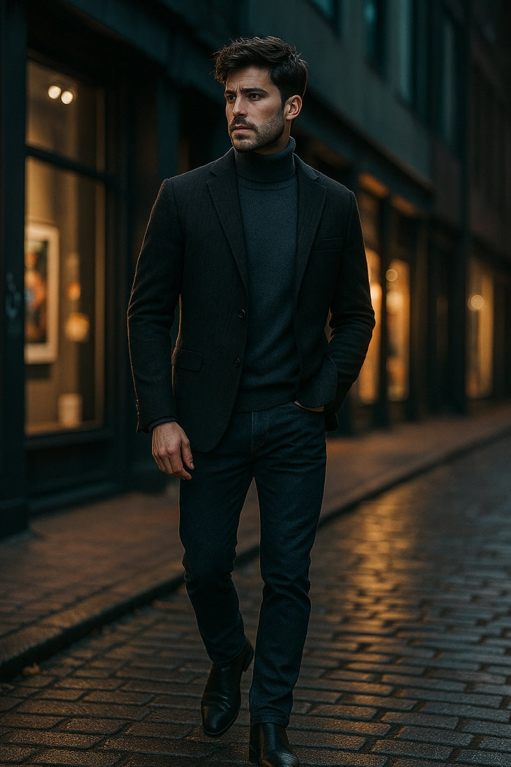 MONSEN Suitory K-Style Wrinkle-Resistant Blazer in Performance Blend product image
