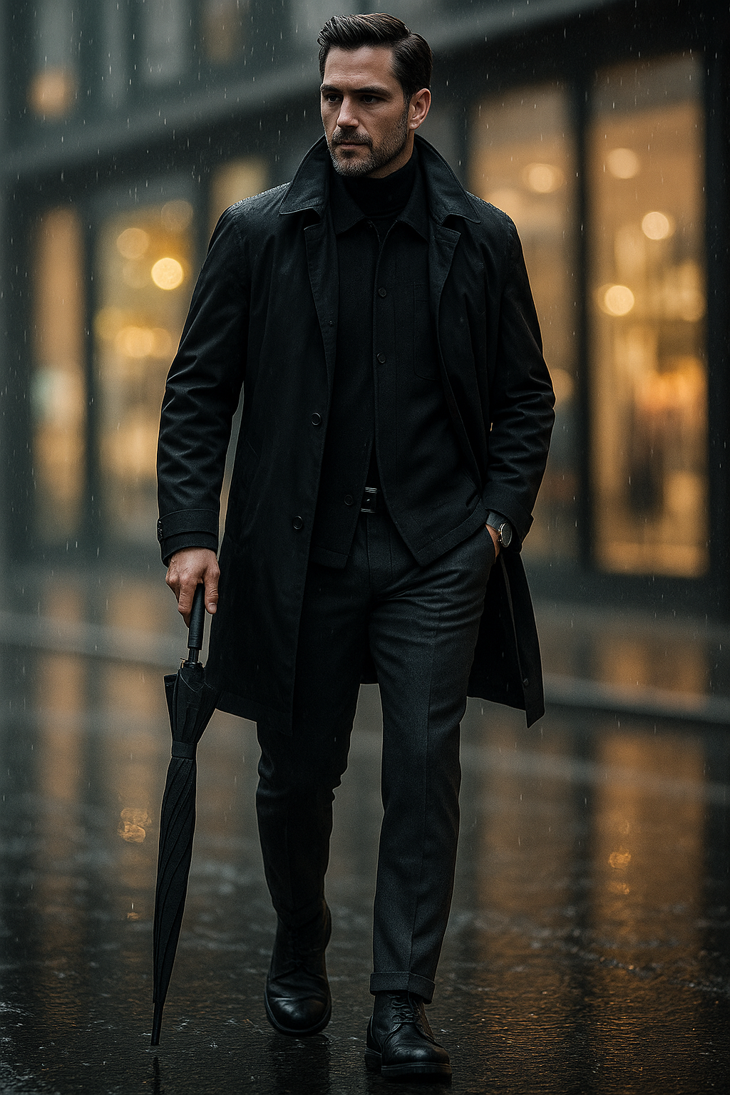 MONSEN Suitory Detachable Down Liner Wool Coat product image