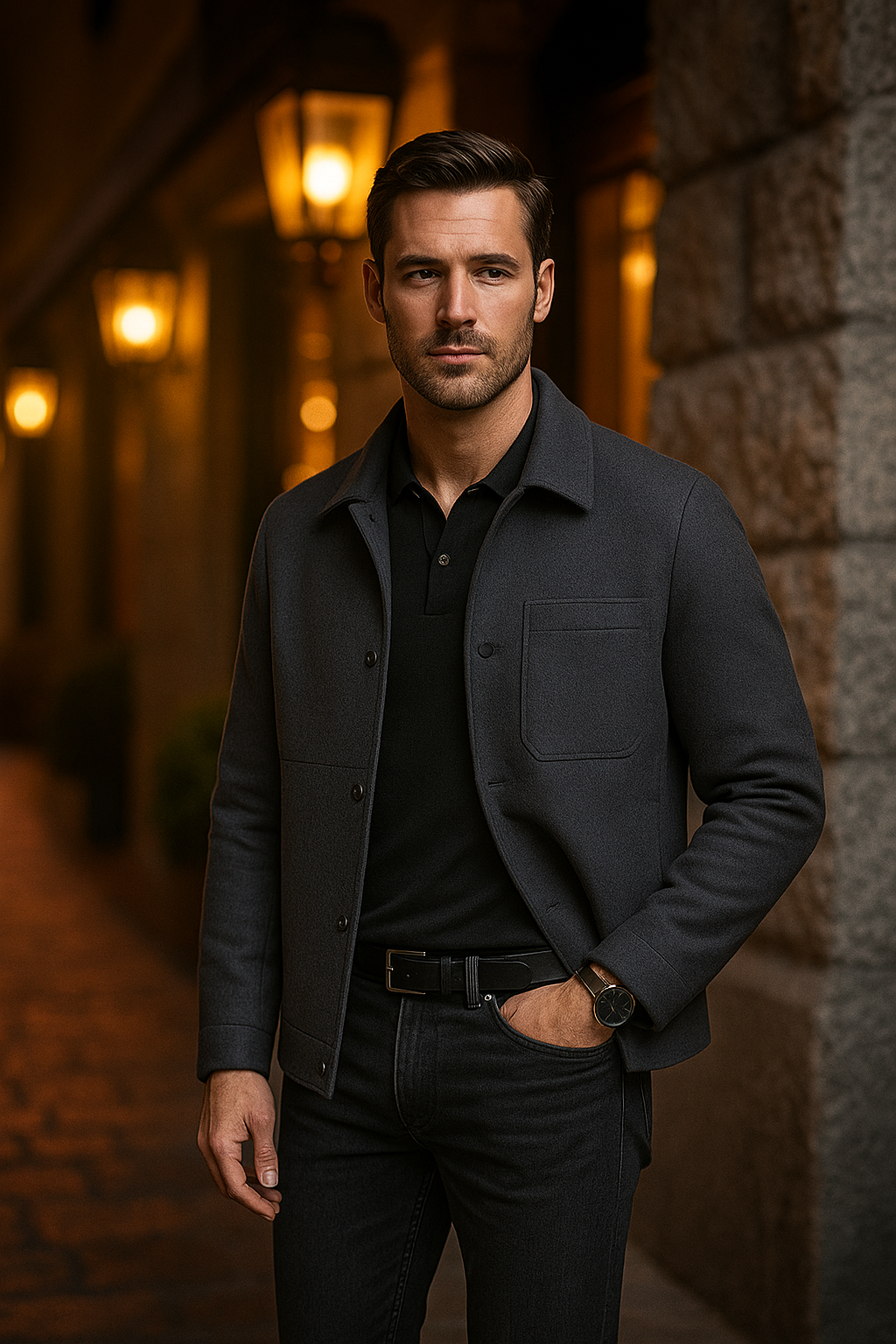 MONSEN Suitory Detachable Down Liner Wool Coat product image