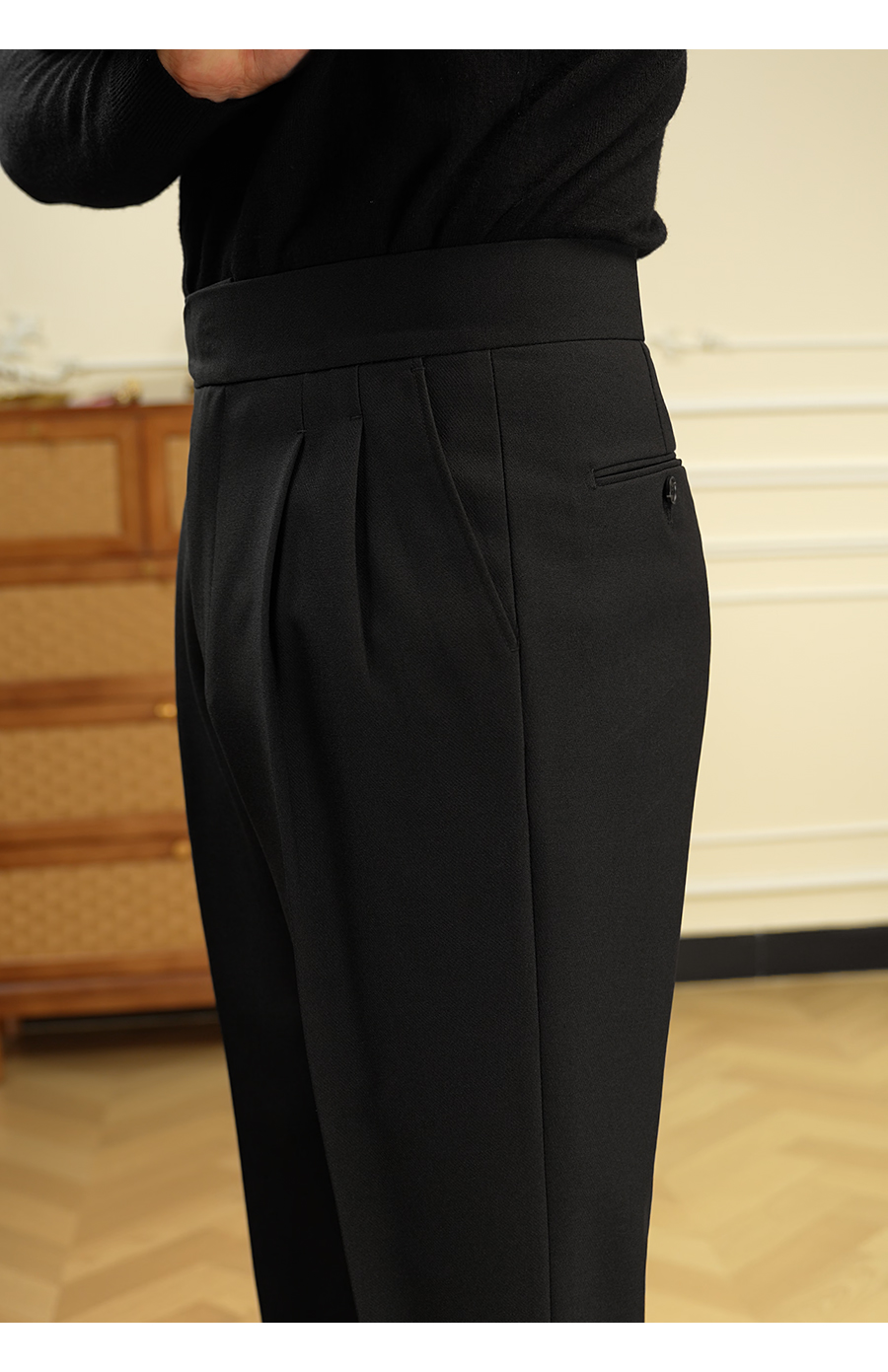 Double-Pleated Trousers