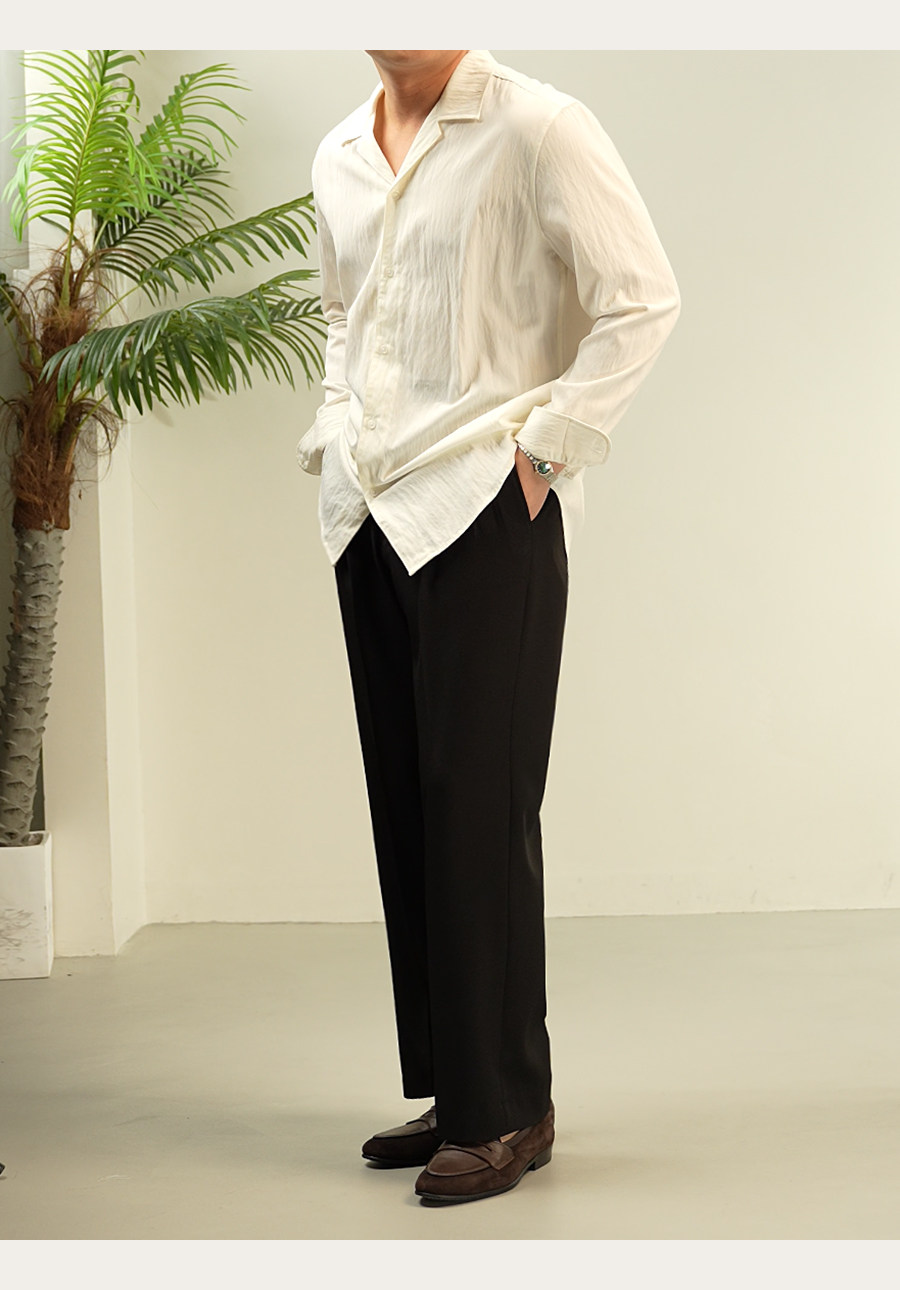 MONSEN Suitory Lightweight Cuban Collar Shirt product image