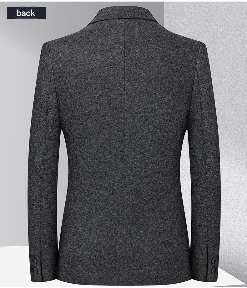 Wool Blend Single Blazer
