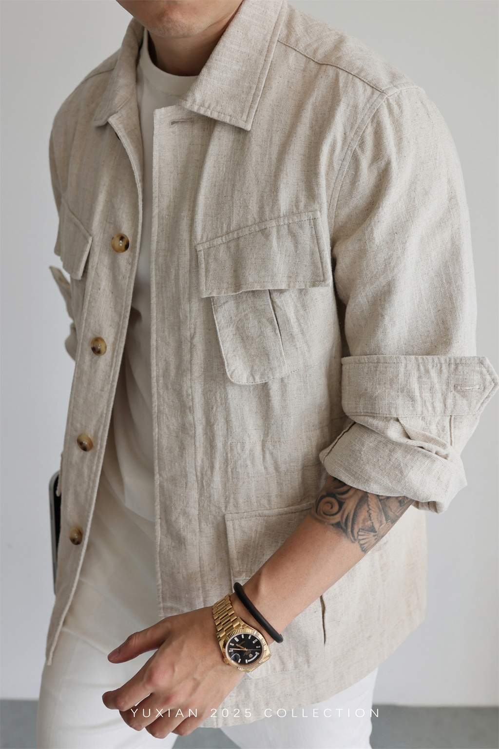 MONSEN Suitory Ramie-Cotton M42 Safari Jacket product image