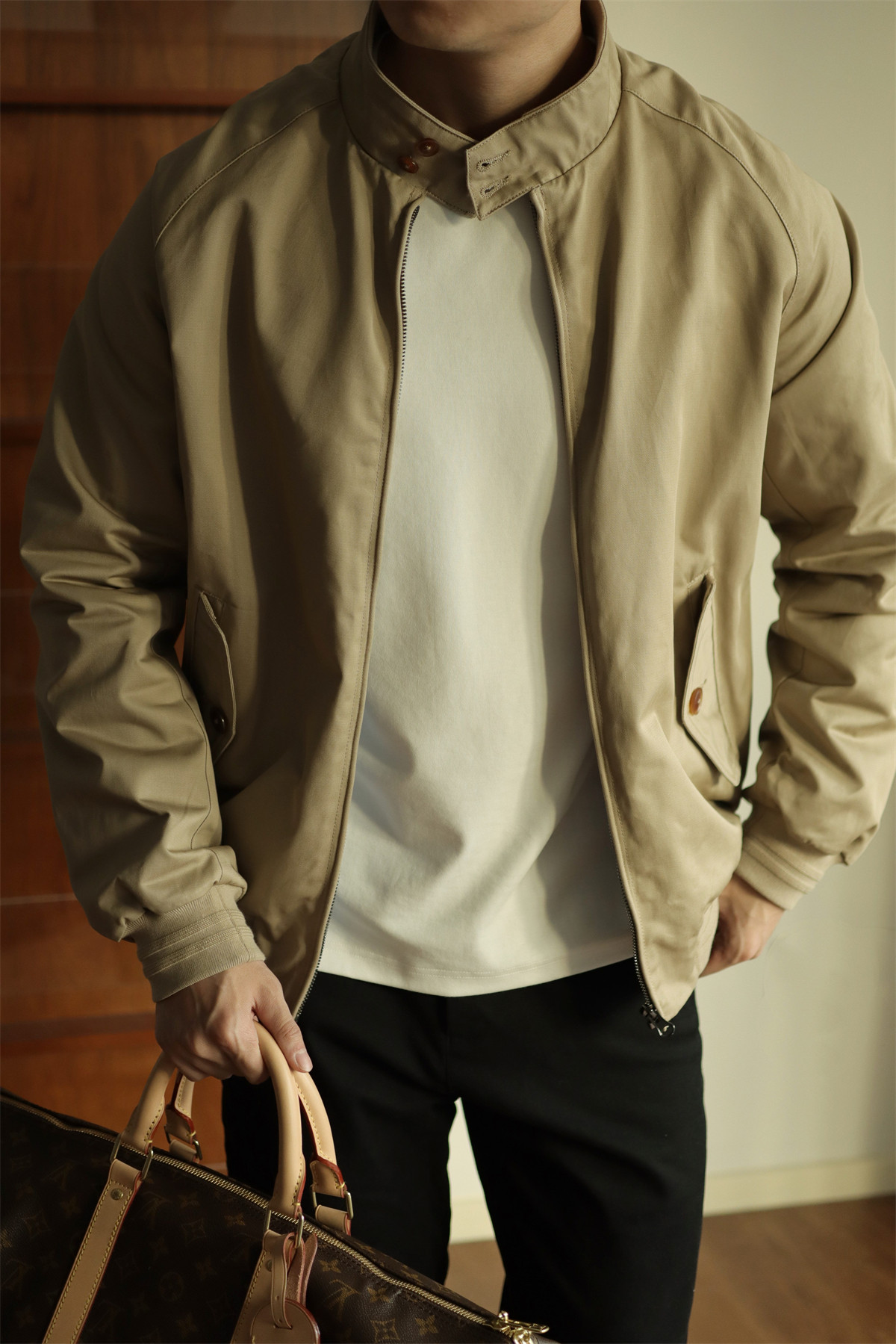 MONSEN Suitory Classic Harrington Outerwear Jacket in Cotton product image
