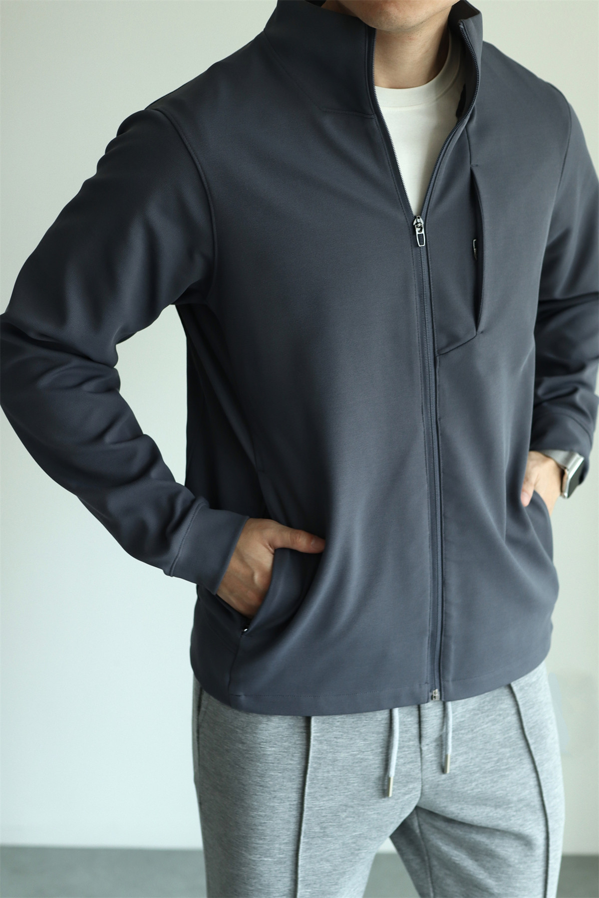 MONSEN Suitory 4-Way Stretch Stand-Collar Outerwear Jacket in Performance Blend product image