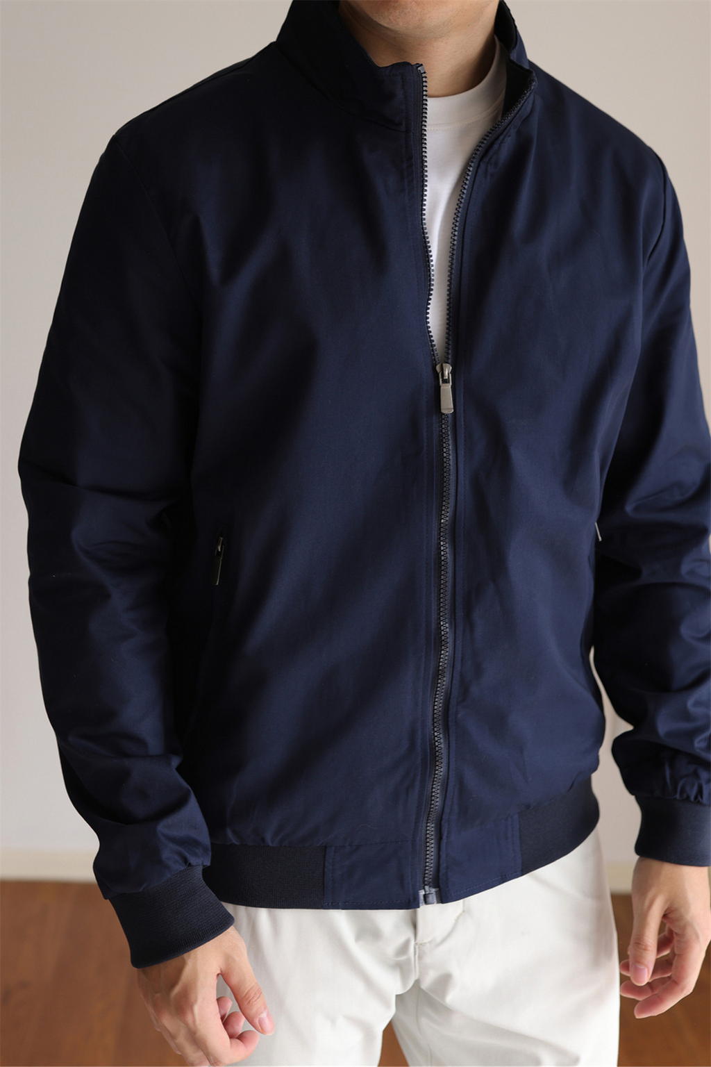 MONSEN Suitory Lightweight G9 Harrington Stand Collar Jacket in Performance Blend product image